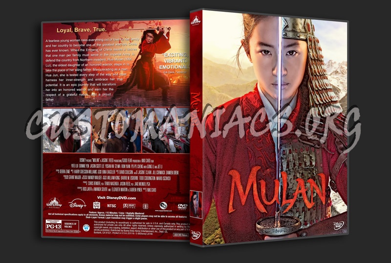 Mulan (2020) dvd cover