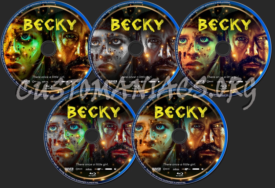 Becky (2020) blu-ray label
