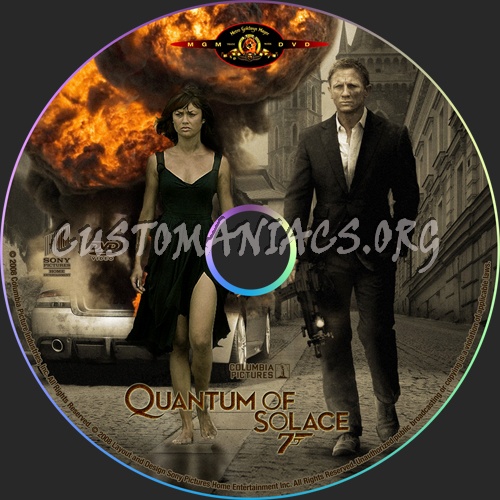 Quantum of Solace dvd label