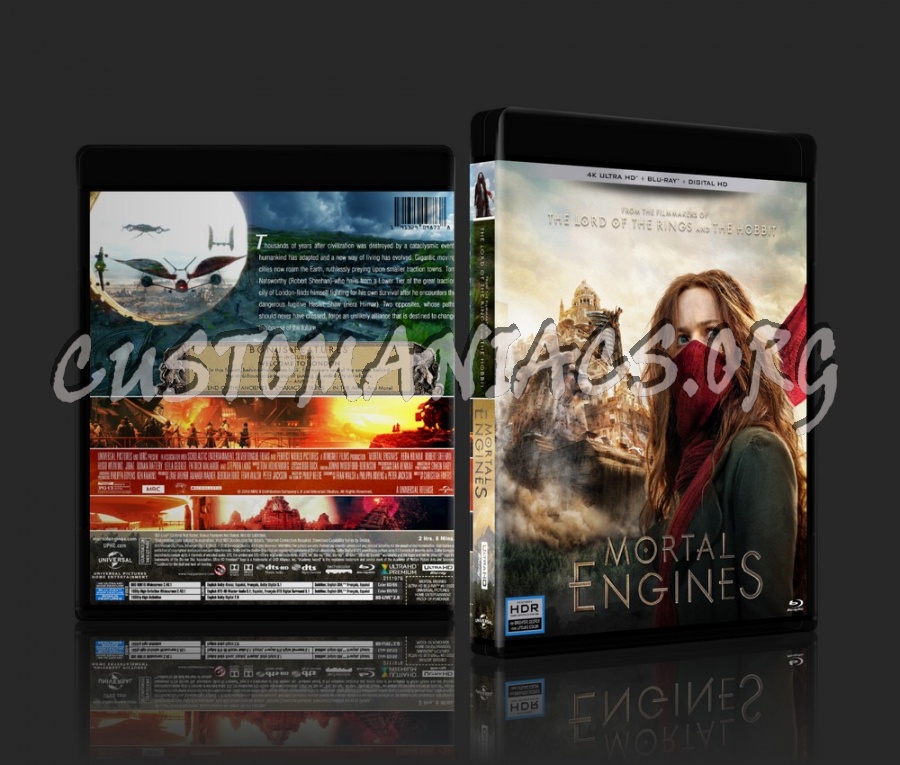 Mortal Engines (2018) - 4K (2 Versions) dvd cover