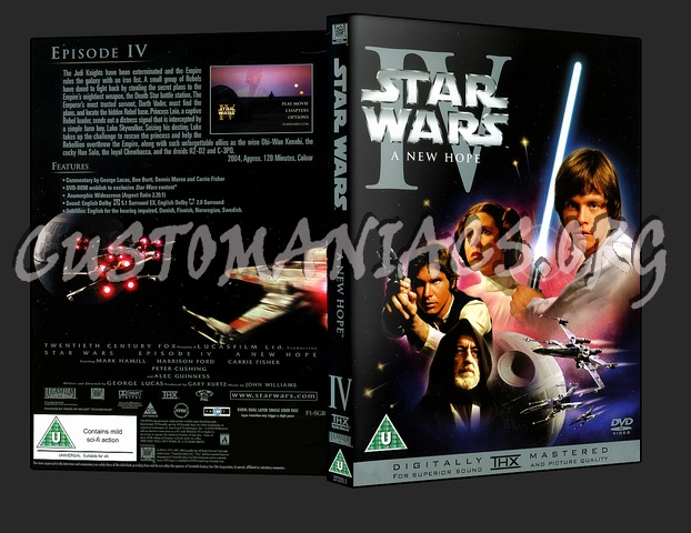 Star Wars IV A New Hope dvd cover