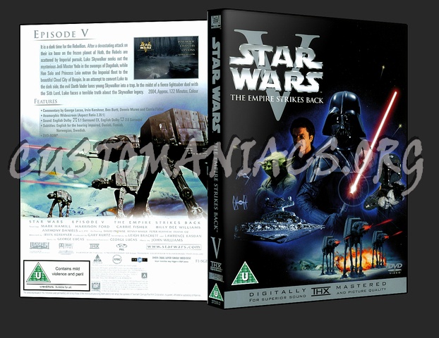 Star Wars V The Empire Strikes Back dvd cover