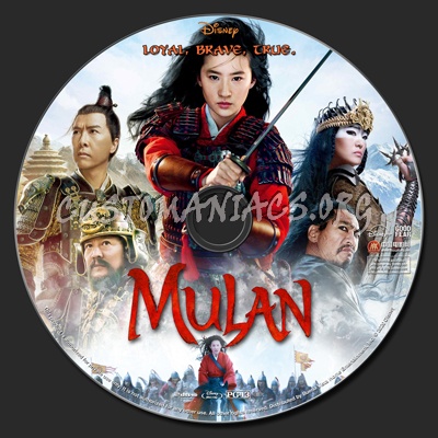 Mulan (2020) blu-ray label