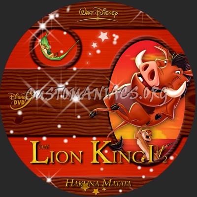 The Lion King 1 1/2 Hakuna Matata dvd label