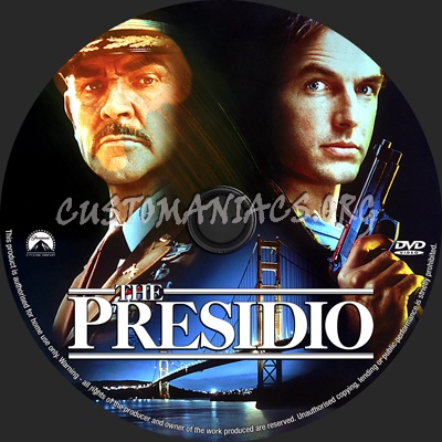 The Presidio dvd label