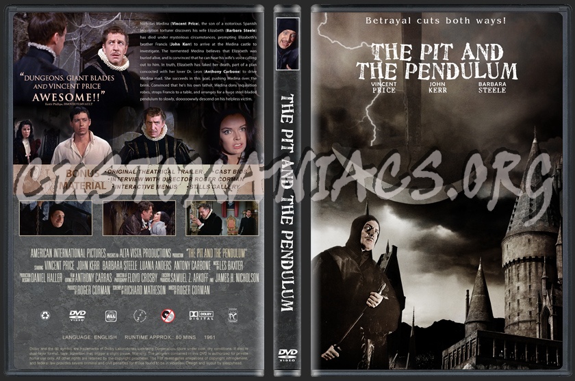 The Pit and the Pendulum dvd cover