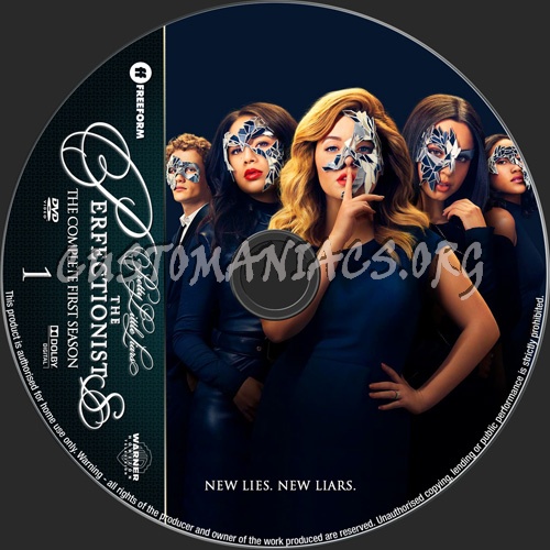 Pretty Little Liars The Perfectionists Season 1 dvd label