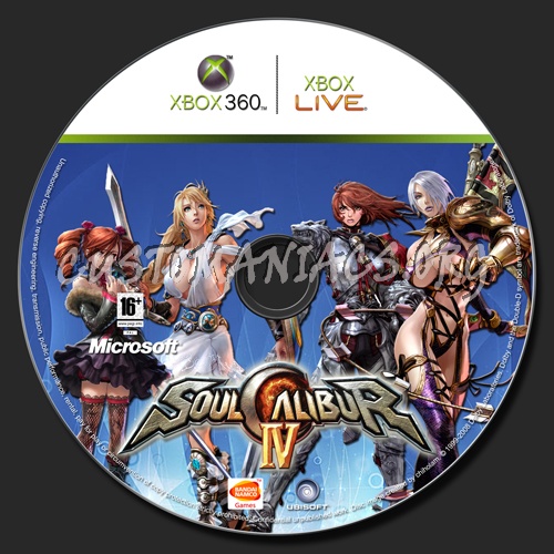 Soul Calibur 4 dvd label