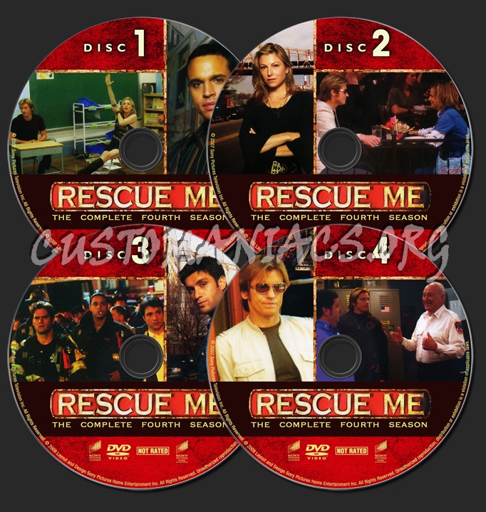 Rescue Me Season 4 dvd label