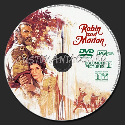 Robin and Marian dvd label