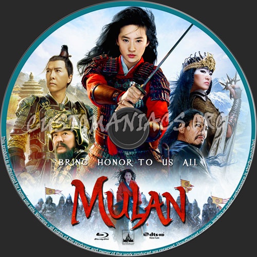 Mulan blu-ray label