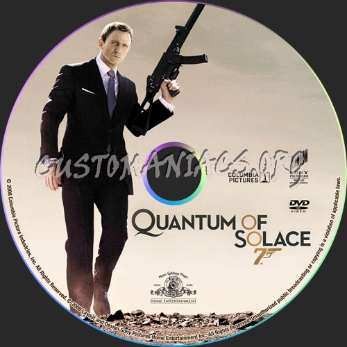 Quantum of Solace dvd label