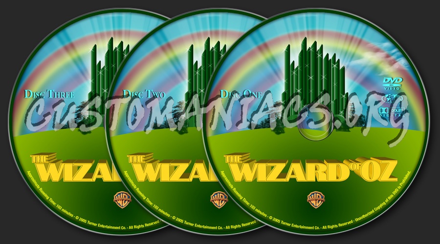 The Wizard of OZ (3 Disc SE) dvd label