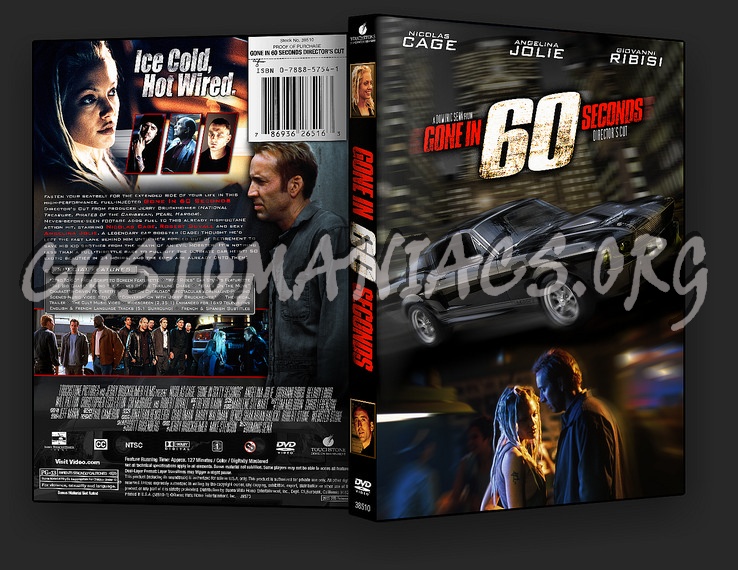 Gone in 60 Seconds dvd cover