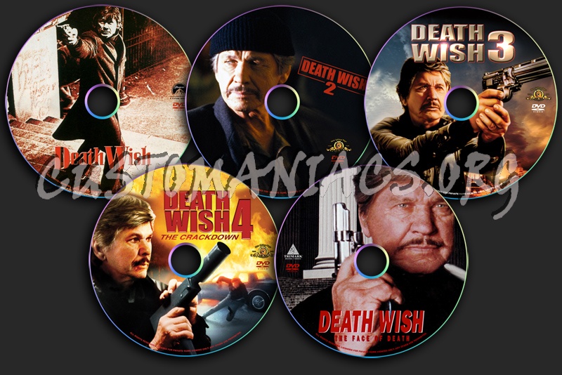 Death Wish 1-5 dvd label