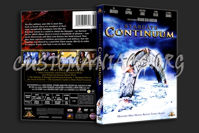 Stargate: Continuum dvd cover