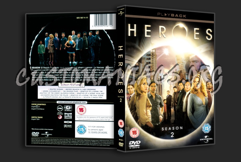 Heroes Season 2 dvd cover