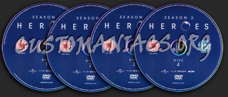 Heroes Season 2 dvd label