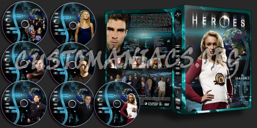 Heroes Season 1 dvd cover