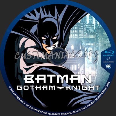 Batman Gotham Knight blu-ray label