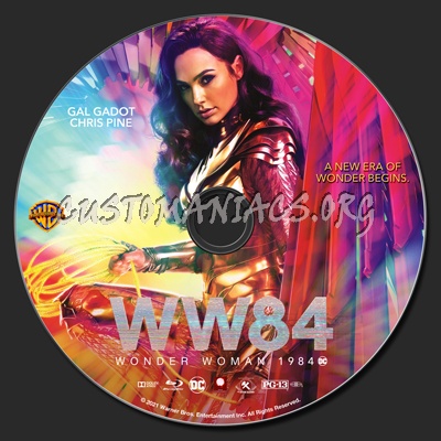 Wonder Woman 1984 blu-ray label