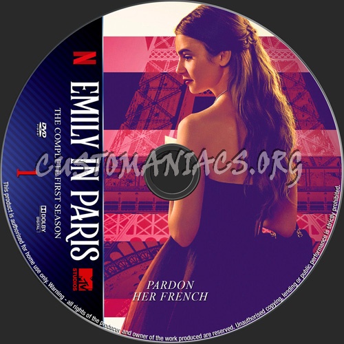 Emily In Paris Season 1 dvd label