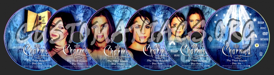 Charmed Season 3 dvd label