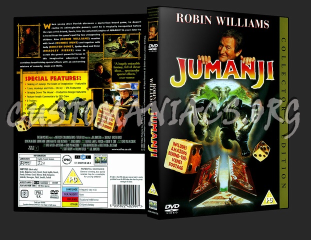 Jumanji dvd cover