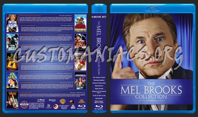 Mel Brooks Collection blu-ray cover