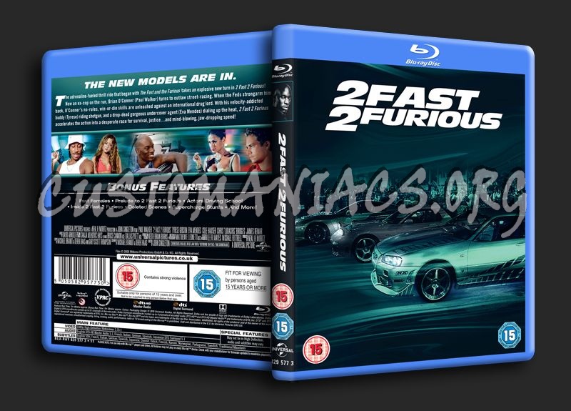 2 Fast 2 Furious blu-ray cover