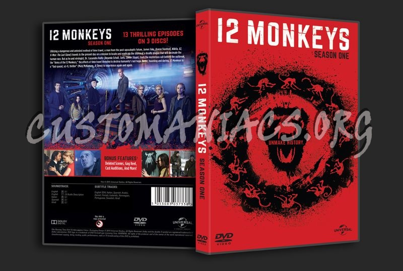 12 Monkeys Season 1 dvd cover