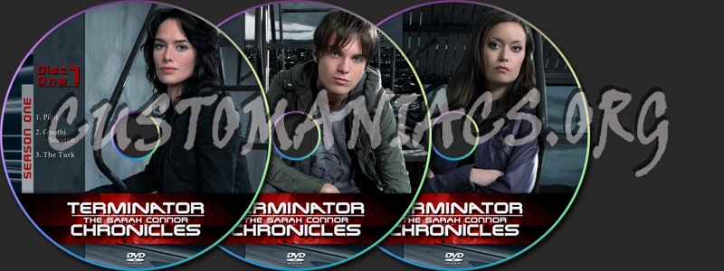 Terminator: Sarah Connor Chronicles dvd label