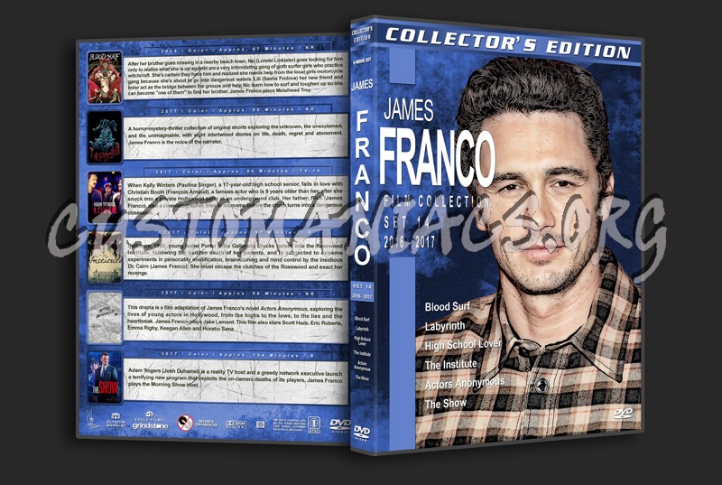 James Franco Filmography - Collection 14 (2016-2017) dvd cover