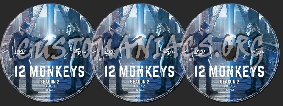 12 Monkeys Season 2 dvd label