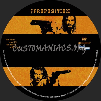 The Proposition dvd label