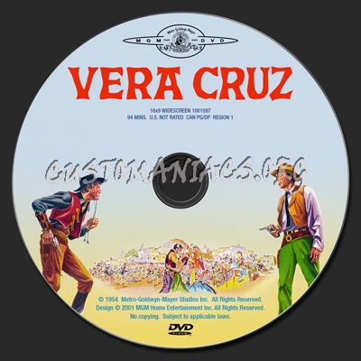 Vera Cruz dvd label