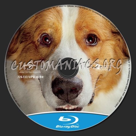 A Dog's Journey blu-ray label