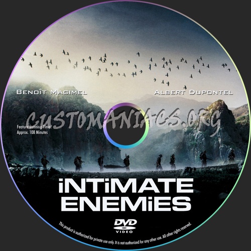 Intimate Enemies dvd label