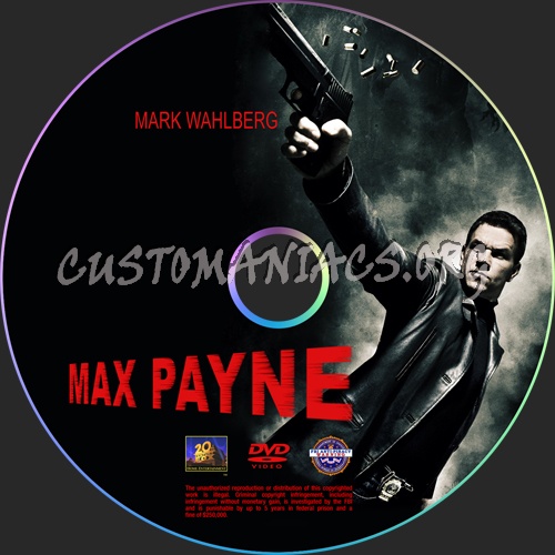 Max Payne dvd label