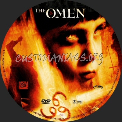The Omen 2006 dvd label