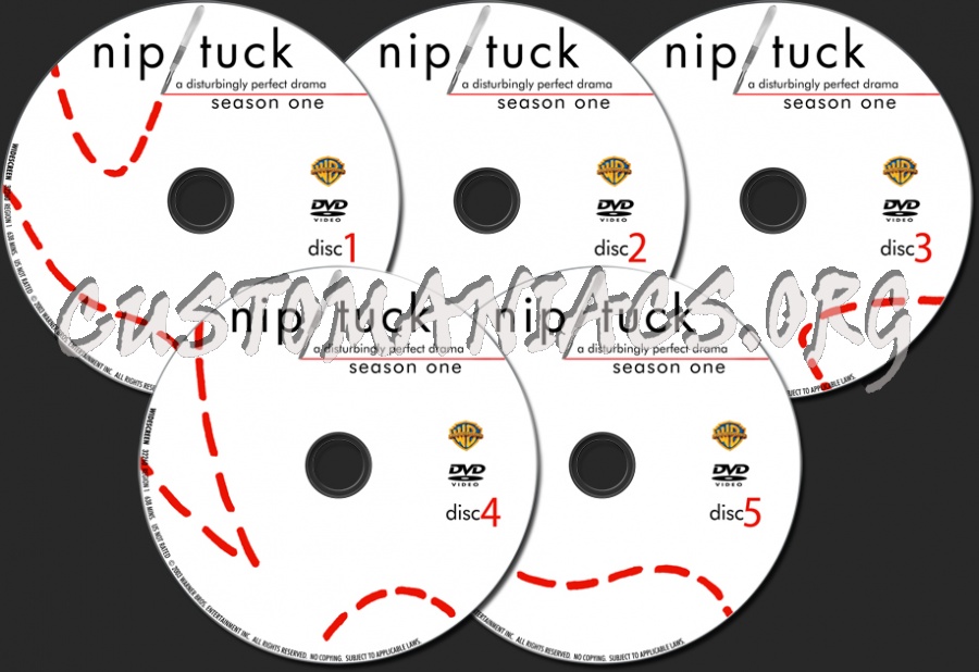Nip Tuck Season 1 dvd label