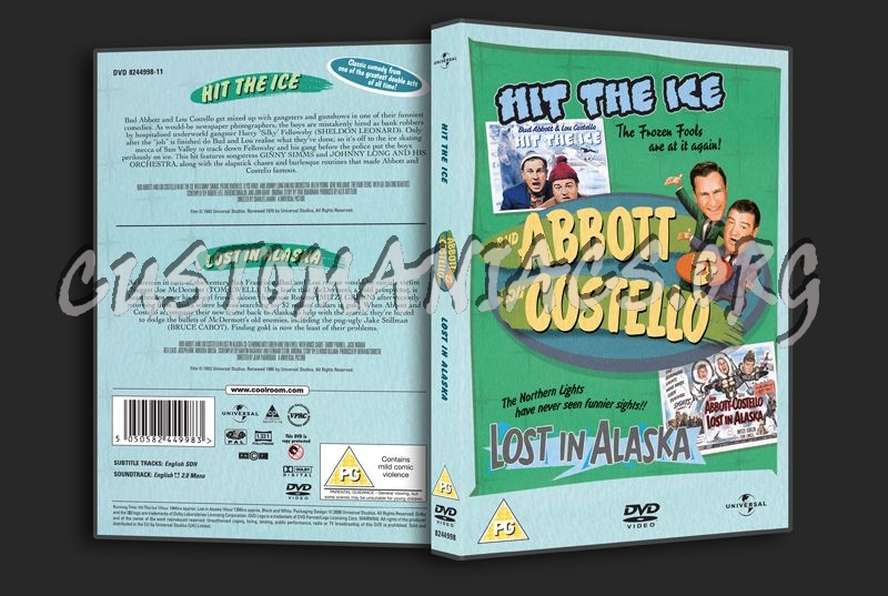 Abbott & Costello Hit the Ice & Lost in Alaska dvd cover