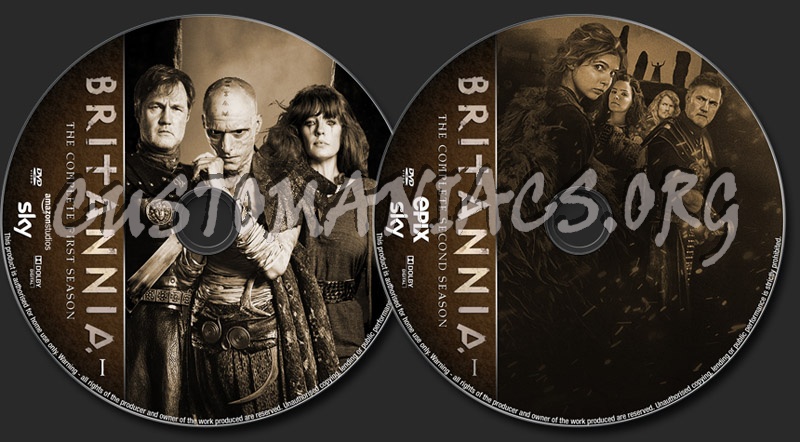 Britannia Seasons 1-2 dvd label