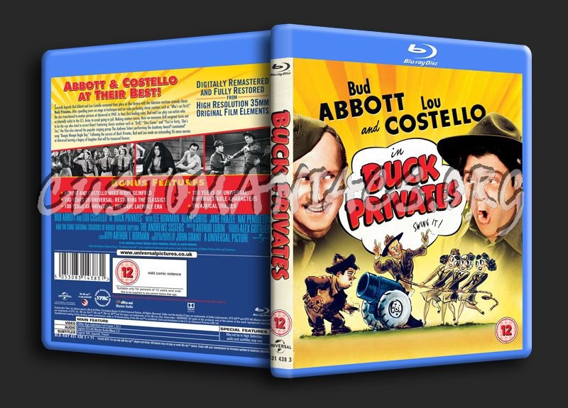 Abbott & Costello in Buck Privates blu-ray cover