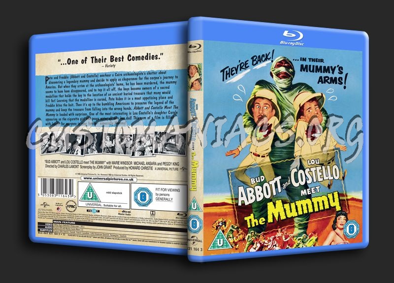 Abbott & Costello Meet the Mummy blu-ray cover