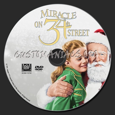Miracle on 34th Street dvd label