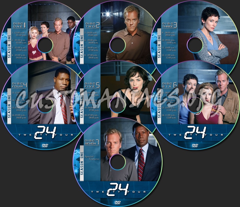 24 Season One dvd label