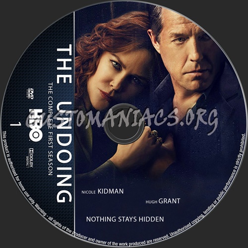 The Undoing Season 1 dvd label
