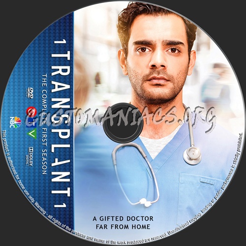 Transplant Season 1 dvd label