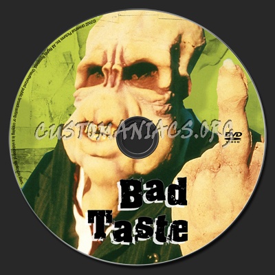 Bad Taste dvd label